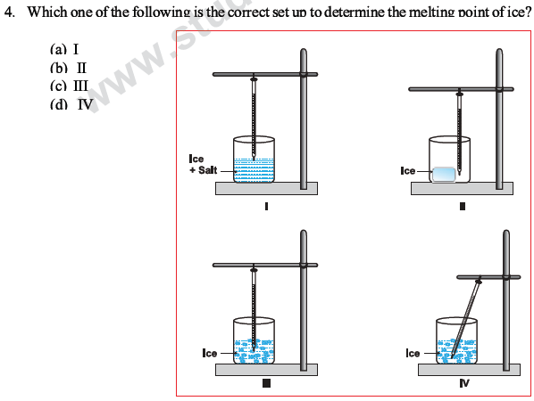 CBSE Class 10 Science MCQs Set 1, Multiple Choice Questions